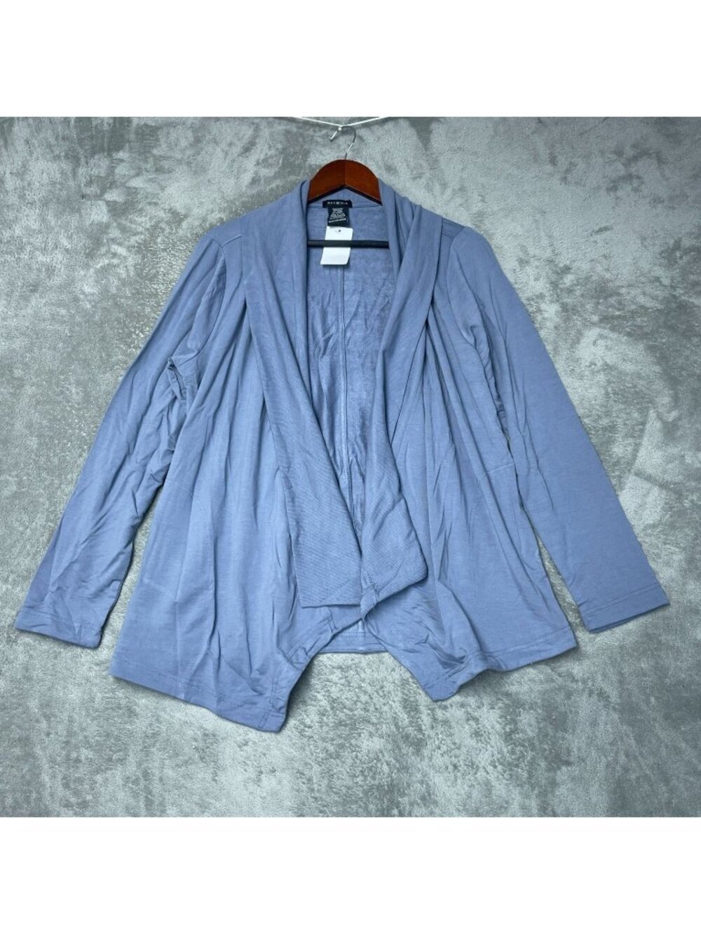 NWT Max & Mia Women's XL Drape Open Front Cardigan Blue   F1094